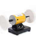 Dual Wheel Buffing Rig With 200W Motor And Variable Speed Polisher From 2000 To 7000 RPM For Jewelry Metal DIY Projects