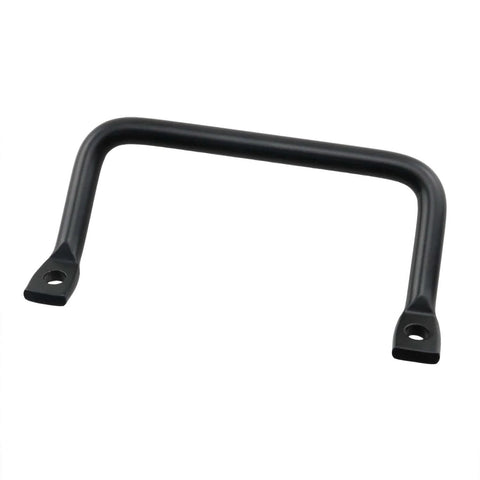 Industrial Round Bar Carry Handle Set, 2 Pieces, 100mm, Carbon Steel With Black Coating, Flat Head Tilt Puller, Heavy Duty Equipment Handle