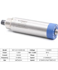 Powerful 1.5KW ER16 D65 110V Air Cooled Spindle Motor Kit with stainless steel body and blue end cap
