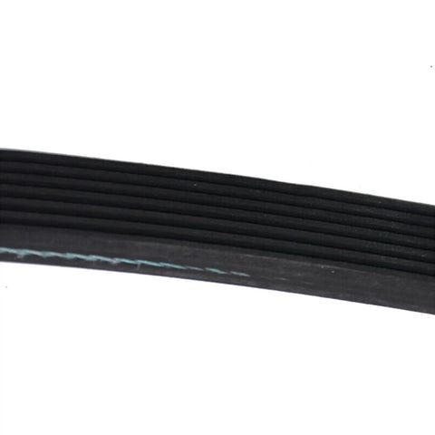Close-up of the Beefy Serpentine Belt Replacement For Bentley Continental GT GTC And Flying Spur 07C145933T V Belt showing grooves