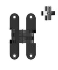 Hidden Door Hinges 2 Pack Concealed Cross Hinges For Kitchen Cabinets 180 Degree Opening Zinc Alloy Invisible Hinge