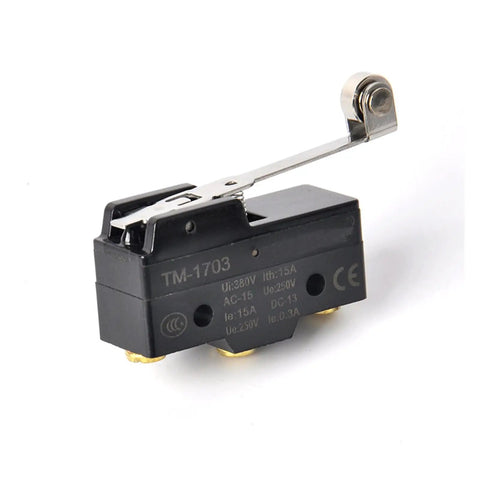 Limit Switch Microswitch With Long Hinge Lever SPDT 15A 250V Built Tough Zinc Alloy Housing Waterproof and Oil Proof Compact Design