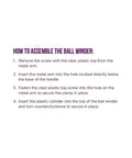 Purple Yarn Ball Winder For Knitting And Crocheting, Easy To Use Tool That Winds Hanks Into Center Pull Cakes Up To 100 Grams, Works With Lace To Worsted Weights, Makes Quick Mess Free Yarn Prep For Projects assembly instructions