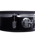 Dual Zone 10x4 Inch Electronic Tom Pad With Wood Shell Shallow Design, side view showing adjustable mesh head tension
