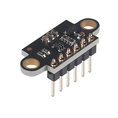 VL53L0X Time Of Flight Distance Sensor Breakout Pack Of 4 For DIY Projects Arduino Raspberry Pi And Microcontrollers 2m ToF Laser Range Finder Module Great For Robotics Projects Easy Plug And Play With Common Boards, black PCB module with 6-pin header