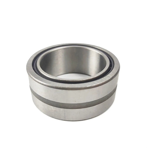 Heavy Duty Spherical Rod End Bearing One Piece With Thick Rubber Seals And Smooth Chromium Steel Design For Dead Simple Install And Tough As Nails Build NKI30 20 30x45x20 Mm close-up view showing smooth chrome finish and sealing ring.
