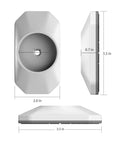Dimensions of Baby Gate Wall Protector 4 Pack White, Soft Rubber Backing Guards Walls And Doorways From Pet Gates, No Bolts Needed, Fits Pressure Mounted Stair Safety Gates, Keeps Scratches And Dings At Bay