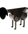 Playful Swan Shaped Toilet Paper Holder Stand Black Metal Bathroom Tissue Organizer For Eight Jumbo Rolls Free Standing