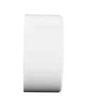 Side view of a 6 Inch PVC S And D Cap For Sewer And Drain Pipes, Solvent Weld Cap, White PVC Fitting for drainage systems