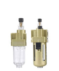 Oil Mist Lubricator For Pneumatic Tools And Compressors FRL Unit With Three Eighths To One Half Inch BSPT NPT Connections Universal Fit