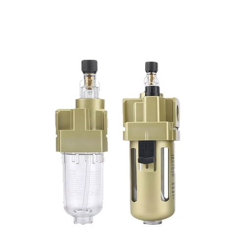 Oil Mist Lubricator For Pneumatic Tools And Compressors FRL Unit With Three Eighths To One Half Inch BSPT NPT Connections Universal Fit