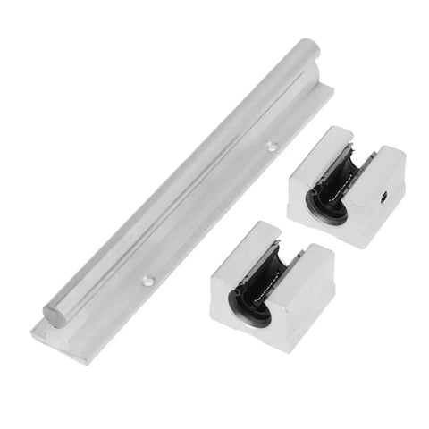 Get The Smoothest High Precision Linear Guide Rail Kit With 2 Pcs SBR12 Shafts And Four Sbr 12uu Bearing Slider Blocks For Your CNC Maker Or 3D Printer Build That Flows Like Butter Without Any Stick Slip Glitch.. SBR12 rail kit with 2 shafts and 4 bearing blocks