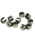 Premium RC Airplane Parts Set Has Ten Pieces Of CNC Model Airplane Wheel Lock Collar Shaft Axle Landing Gear Stopper Kit Sizes 2.1 3.1 4.1 & 5.1 Mm Killer For Fix Wing Pilots Needin Durable Parts To Stay Locked Down While Flying. CNC metal wheel lock collars for RC airplane axle landing gear, 10 pieces