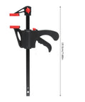Heavy Duty Pipe Clamp For Woodworking With One Handed Trigger Quick Release And High Hardness Resin And A3 Steel Construction