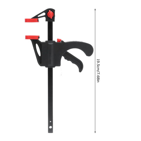 Heavy Duty Pipe Clamp For Woodworking With One Handed Trigger Quick Release And High Hardness Resin And A3 Steel Construction