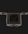 Close-up of Roller Catch Set 10 Pack Double Roller Door Latch bracket showing spring mechanism on black background.