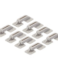 RC Hatch Hinges 1.5 Inch By 0.35 Inch Adjustable Hinge Set For RC Airplanes 8 Pack Plastic Gray with Movable Rod Axis
