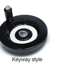Durable Bakelite Hand Wheel With Keyway Style For Milling Lathe Works With 8mm 10mm 12mm 14mm 16mm Inner Hole Diameters