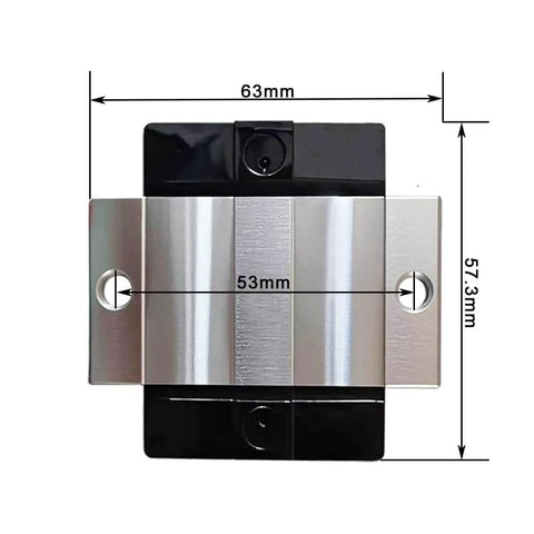FKS Short Ball Slider Linear Guide Block 1pc with sealed ball bearing, dimensions shown; compatible with R166581320 R166581322