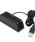 Magnetic Stripe Card Reader 3 Track Magstripe USB Keyboard Emulation Plug and Play for QuickBooks Online POS System Cash Register and Cashier