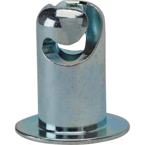 Heavy Steel Oval Head Quarter Turn Fastener Set Half Point Five Five Inch Grip Zinc Plated showing quick release pin detail.