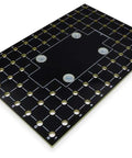 Rack Ready DIN Rail Universal Mounting Plate 4 Inch By 6 Inch With 68 Pre Drilled Holes Clips Onto 35 mm Rail Steel Bracket RoHS Compliant Industrial Mounting Platform For Devices showing front view