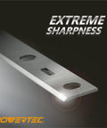 Set Of Four Six Inch Jointer Knives For Delta 37 072 37 372 Jt160 Wen Jt3062 Craftsman Porter Cable Grizzly G0612 showing extreme sharpness.
