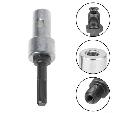 Beefy Round Shank Drill Bit Adapter With 2 Slot Design For Quick Bit Swaps And Smooth Earth Auger Runs Steel Build Adapter