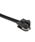 ACROPIX front brake pad electronic wear sensor, black with metal contact clip; close-up view