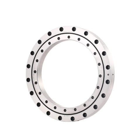 Rock Solid Cross Roller Bearing 280X355X25MM For Robot Joints And CNC Tables showing a polished sealed bearing with mounting holes.