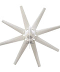 Off Grid Wind Turbine Generator Kit With 5000W windmill 8 nylon blades in rugged white finish front view