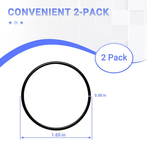 Power Steering Reservoir Cap Seal O Ring Replacement For OE 32411128333 Fits Mini Cooper And Similar Models Direct Fit Durable Seal To Prevent Leaks Cross Reference 32410141428 And Other Compatible Numbers, black rubber, 1.65 in x 0.08 in, 2-pack
