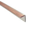Translucent Vinyl Edge L Seal With Pre Applied Tape For Three Eighths Inch Gap 95 Inch Long Easy Install High Bond Tape For Quick Fit And Weatherproof Seal, clear corner view