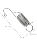 Top Notch 12-Piece Mini Stainless Steel Extension Springs Kit With Secure Hooks And Wire Pulling Clips For Quick Graphic Swaps On Display Boards Perfect For Shop Repairs And Tough Industrial Jobs With Durable Galvanized Metal For Maximum Stability., 5cm mini stainless steel extension spring with hooks, 1cm coil, 2cm loop