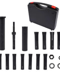 Pro Grade Dowel Pin Puller Master Kit With In-Line Pulling For Fast, Straight Pin Removal of 4mm 5mm 6mm 8mm 10mm 12mm, case shown