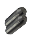 Extended Length 1.875 Inch Engine To Transmission Dowel Pins, 2-piece set, USA made mild steel, natural finish, close-up view.