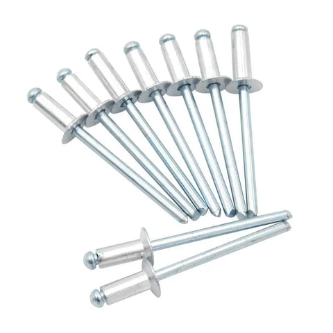 Top Notch Aluminum Countersunk Pop Rivets Bulk Blind Fastener Pack Designed For No Fuss Quick Install And Dead Set Flush Alignment 3/16 Inch Diameter By 3/4 Inch Grip Length For Pro Level Shop And Home Use