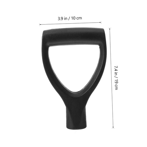 Pro Grade Shovel Replacement Handle Triangle Shape Easy To Install Durable Garden Tool with measurements