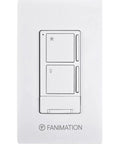 Ceiling Fan Wall Controller With Receiver For Light And Three Speeds White No Brainer Easy To Use Wall Mount Control for Ceiling Fans
