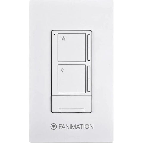 Ceiling Fan Wall Controller With Receiver For Light And Three Speeds White No Brainer Easy To Use Wall Mount Control for Ceiling Fans