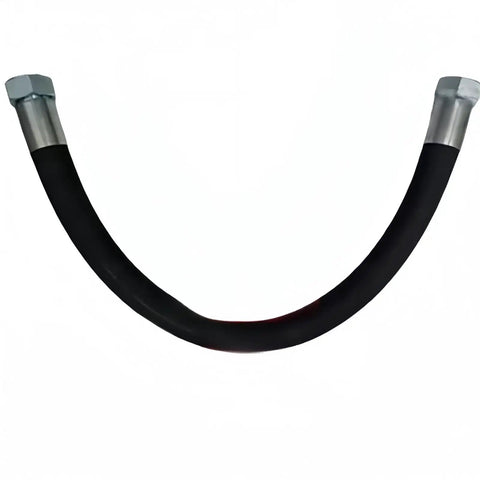 Top Shelf Replacement Air Compressor Hose Part Number 35324177 for Screw Machines, black rubber, heavy-duty, curved design