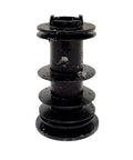 Replacement Plastic Seat Post Bushing For Kitchen Dining And Outdoor Swivel Chairs Two And Three Eighths Inch Outside Diameter And Two And One Sixteenths Inch Inside Diameter black plastic insert, front view