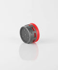 Standard Size Bathroom Faucet Aerators 3 Pack 2.2 Gpm Water Saving Restrictor Inserts with red and grey design for smooth water flow.
