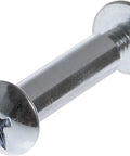 Top Notch Zinc Plated Steel Binding Posts And Screws Pack Of 15 Chicago Screws close-up of a single zinc screw with flat head.