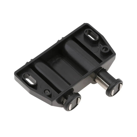 Black component of Six Piece Magnetic Push Latch Kit For Cabinet Doors Wardrobe Shutter Cupboard Double Touch Catch No Sweat Install