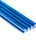 Blue anodized aluminum rail, 36in Multi T Tracks 36 Inch Universal T Slot Track For Woodshop 3 Inch High Heavy Duty Aluminum Rail