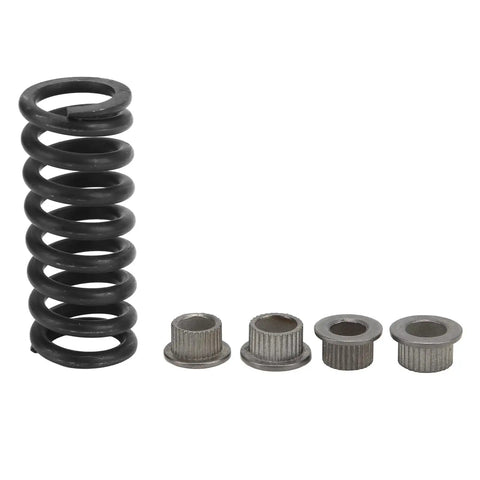 Door Hinge Pin Bushing Kit Direct Fit With Spring For Jimmy Sonoma S10 Metal Replacement Hinge Pins 0.380 X 4.17 In For Front And Rear Doors Restores Alignment And Smooth Opening, spring and bushings on white