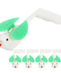 DIY Cuckoo Clock Bird Replacement Kit 5 Pack Easy Install Wall Clock Parts For Quick Fix, green-winged birds, side view