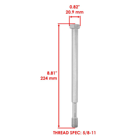 Heavy Duty Primary Clutch Hex Flange Screw Replacement Kit For Polaris Ace 900 Rzr Xp 4 1000 2014 To 2020 showing long screw with dimensions.