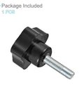 Star Clamping Knobs M8 Thread 21mm Stud 30mm Head Black Plastic Thumb Screw Hand Grips For Lathe Machinery Secure Quick Adjust 1 Piece
